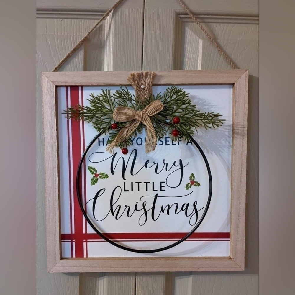 🎄 Have Yourself a Merry Little Christmas Wall Decor Sign 🎄